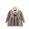 Pullover herfst wintermeisje trui jurk prinses kinderen baby kinderen doek zoet gebreide jurks boog jumper 1-5y 221128