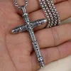 Collier pendentif croix crâne ancien celtique, en acier inoxydable, pour femmes et hommes, Hip Hop, bijoux fins à la mode