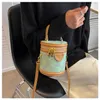 Luxury Designer Väskor Triumphal Arch Net Red Hand Shoulder Bag Messenger denim Stava PU Portable Bucket Cylinder Factory Direct Sales