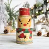 Geschenkwikkeling Kerstmisbladen Candy Box met drie lagen ambachtelijke ijzeren opslag organizer Tin Mailbox Xmas Decor 221128