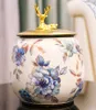 Opslagflessen Amerikaans keramische pot decoratie snoep tin thee sieraden doos huis woonkamer