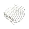 BBQ Tools Accessories Baking Tray Skewers Air Fryer Stainless Steel Holder Rack Double Layer Grill Replacement Barbecue Kitchen 221128