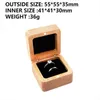 Jewelry Boxes Portable Wooden Storage Bracelet Ring Engagement Carrier J220823