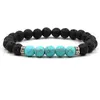 Kralen chakra lava rots kralen armbanden voor mannen natuurlijk genezende kristal nce stone tijger oog kralen ketens bangle yoga d dhwmg