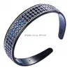 Kafa Bantları Yaz Lüks Rhinestone Head Band, Vintage Plastik Plastik Sıradan Sıkıcı Zarif Düğün Lady Drop Dağıtım Takı Hairje Dhr0b