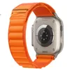 Para Apple Watch Ultra 8 Series 49mm 1,99 polegada Treça colorida mista com relógio inteligente multifuncional