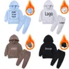 Clothing Sets Arrival Sport Suit for Boys Set Casual Warm Hoodie Long Sleeve Tops Pant Clothes For Kids Outfits Tracksuit 2 Pcs 221125