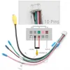 Universal 10 Pin RCA Camera Video Input Cable Adapter Wiring Connector Android Radio Car Accessories