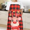 Christmas Decorations Linen Apron Merry Decoration for Home Kitchen Xmas Navidad Natal Noel Gifts Year 221125