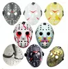 Máscaras de máscaras de rosto completo de 6 estilo Jason Cosplay Skull Mask Jason vs Friday Hockey Halloween Festival Scary Festival Party P1128