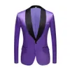 Herrenanzüge Blazer helles Gesicht geprägter Anzug Grün Violett Gelb Blau Mantel Maßgeschneiderte Casual Hochzeit Prom Bräutigam Blazer Jacke 221124