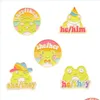 Pins Broches Cartoon Grenouille Émail Pins Colorf Rainbow Hat Pronom Personnel Broches Personnalisées Gros Badge Bijoux Accessor Dhgarden Dhnbo