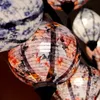 Other Event Party Supplies 12/14inch Traditional Chinese Style Flower Printing Silk Lantern Outdoor Spring Festival Decor Vietnam Mid-autumn Round 221128