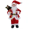 Dekoracje świąteczne 30 cm Prezent na czerwoną pozycję stojącą Święty Mikołaj Claus Doll Oranments Święte wisiorki Wesołych Świąt Dekor dla dzieci naviidad Presents 221125