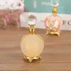 10pcs 25ml Vintage Pink Butterfly Decorative Glass Perfume Bottles Refillable Frosted Lotion Bottle Empty Essential Oils Bottles