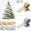 Christmas Decorations 10M 100 LED Ribbon Bow USB Double Layer Fairy Lights Strings Tree Ornaments Year Navidad Home Decor 221125