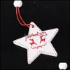 Christmas Decorations Personalized Christmas Ornaments Furniture Pendants Tree Decoration Baubles Gifts Outdoor Woodiness Indoor Diy Dhpaf
