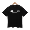 Lüks Erkek Tasarımcı T Shirt Siyah Beyaz Mektup Baskılı Gömlekler Kısa Kollu Moda Marka Tasarımcı Top Tees Anti-Rhrink On Renk Avrupa Boyutu S-XL