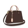 Luxurys designers handväskor purses montigne väska kvinnor på varumärke bokstav prägling äkta läder axelväskor crossbody väska satchel #2366