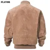 Men's Leather Faux FLAVOR Men Classic Real Pigskin Coat Genuine Baseball Bomber Jacket 221124