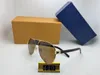 Lüks güneş gözlükleri 420full çerçeve vintage tasarımcı kanıtlar erkekler için güneş gözlüğü parlak altın logo sıcak satma kaplama üst