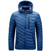 Mens Down Parkas Winter Warm Coat Men Fashion Hooded Simple Cotton Padded Basic Jacket casaco male windproof outwear down jackets clothing 221128