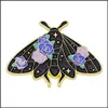 Pinnen broches insecten emailbroche pin cartoon colorf vlinder mot met madeliefje prachtige vrouwen badge sieraden vintage flowe dhgarden dhrfz