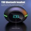 Handy-Kopfhörer Y80 TWS Ohrhörer Rauschunterdrückung LED-Digitalanzeige Drahtloses Bluetooth 5.2-Headset Gaming-Sportkopfhörer für alle Telefone iPhone 14 Samsung S22