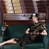 Vêtements ethniques Robe chinoise Qipao Soirée Plus Taille Élégante 2022 Sexy Cheongsam Cosplay Party Robes orientales Chine Vêtements