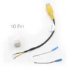 Universal 10 Pin RCA Camera Video Input Cable Adapter Wiring Connector Android Radio Car Accessories