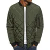 Mens Down Parkas Casual Plaid Jacket Wind Breaker Overcoat Winter Clothes Windproof Zipper s Male Clothing 221128