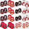 리버스 레트로 캘거리 하키의 'nhl'flames 8 Christopher Tanev Jersey 17 Milan Lucic 29 Dillon Dube 58 Oliver Kylington 20 Blake Coleman 4 Rasmus