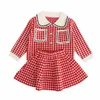 Cardigan Kids Girls Long Sleeve Sweaters Fashion Wear Knitted and Skirt Clothing Suit for Children Baby Girl 221128