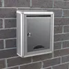 Садовые украшения Box Wall Suggestion Drop Mailbox Locking Mail Lockmounted Boxes Donation Metal Mount Hanging Letter Post Ballot Нержавеющая сталь 221128