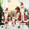 Kerstdecoraties 60 cm Big Santa Claus Dolls Roze Xmas Hangers Merry Tree Decor For Home Kids Naviidad Presents Noel Gifts Natal 221125