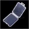 Scatole portaoggetti Contenitori Cf Card Custodia protettiva Rhiannon Scatole portatili in plastica trasparente di colore puro Facile da trasportare 0 12Ys J2 D Dhiqs