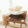 Travesseiro puro colorido de cordeiro de cordeiro outono e inverno estilo palha travesseiros capa decorativa de sofá em casa