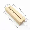 3D Night Light Base For Acrylic Warm Cool White Lamp Holder Lighting Resin Ornament Wooden Nights Lighted Bases LED Display holders