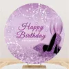 Party Decoration Crown Balloon Light Spot Children's Birthday Baby Shower Custom Background Backdrop Wall Round Cover Backdrops