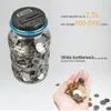 Lagringslådor BINS LCD DISPLAY EURO PENCE Penosit Electronic Digital Counting Coin Bank Saving Jar Counter Piggy 221128