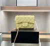 Designer Bags Handbag Totes Shoulder Cross Body Women High Quality Classic Caviar Square Sheepskin Chains bag 6 colo