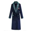 Men's Sleepwear Winter Flannel Men Robe Nightwear Plus Size Nightgown Thick Coral Fleece Home Clothes Loungewear Loose Bathrobe 4XL 221124