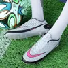 Scarpe eleganti di grandi dimensioni Ultralight Football Children Outdoor Training TF FG Turf Sports Unisex 32-48# 221125