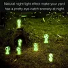 Garden Decorations 1020Pcs Luminous Tree Elves Spirit Princess Mononoke Micro Landscape Glowing Trees Elf Outdoor Miniature Gardening Potted Decor 221126