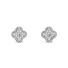 Créateur de boucles d'oreilles porte-bonheur trèfle à quatre feuilles pour femmes lettre V cleef bijoux luxueux boucles d'oreilles en diamant