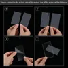 Party Decoration 25/50/100PCS Transparent Blank Acrylic Rectangle Wedding Seat Card DIY Banquet Birthday Table Sign 9x5cm 1mm Thick 221128