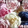 Ghirlande di fiori decorativi Addensamento Fiore di carta Decorazione di cerimonia nuziale Enorme rosa Vetrina 3D Fiori manuali Festa Su Dhwme