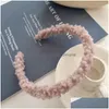 Headbands Fashion Women Candy Color Plush Lamb Thin Hairband Sweet Headband Hair Hoop Headwear Girls Bands Accessories Drop Delivery Dhw9H