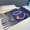 Designer Lowwe Schals Trendy Letter Jacquard Langer Schal Doppelseitige Farbe Damen Kaschmir Wickelgeschenk 2022