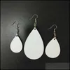 Dangle Lustre Différent Tear Drop Dangle Boucles D'oreilles Sublimation Oreille Pendentifs Personnalisé En Bois Blanc Boucle D'oreille Diy Bijoux 2109 Dhgarden Dhvsb